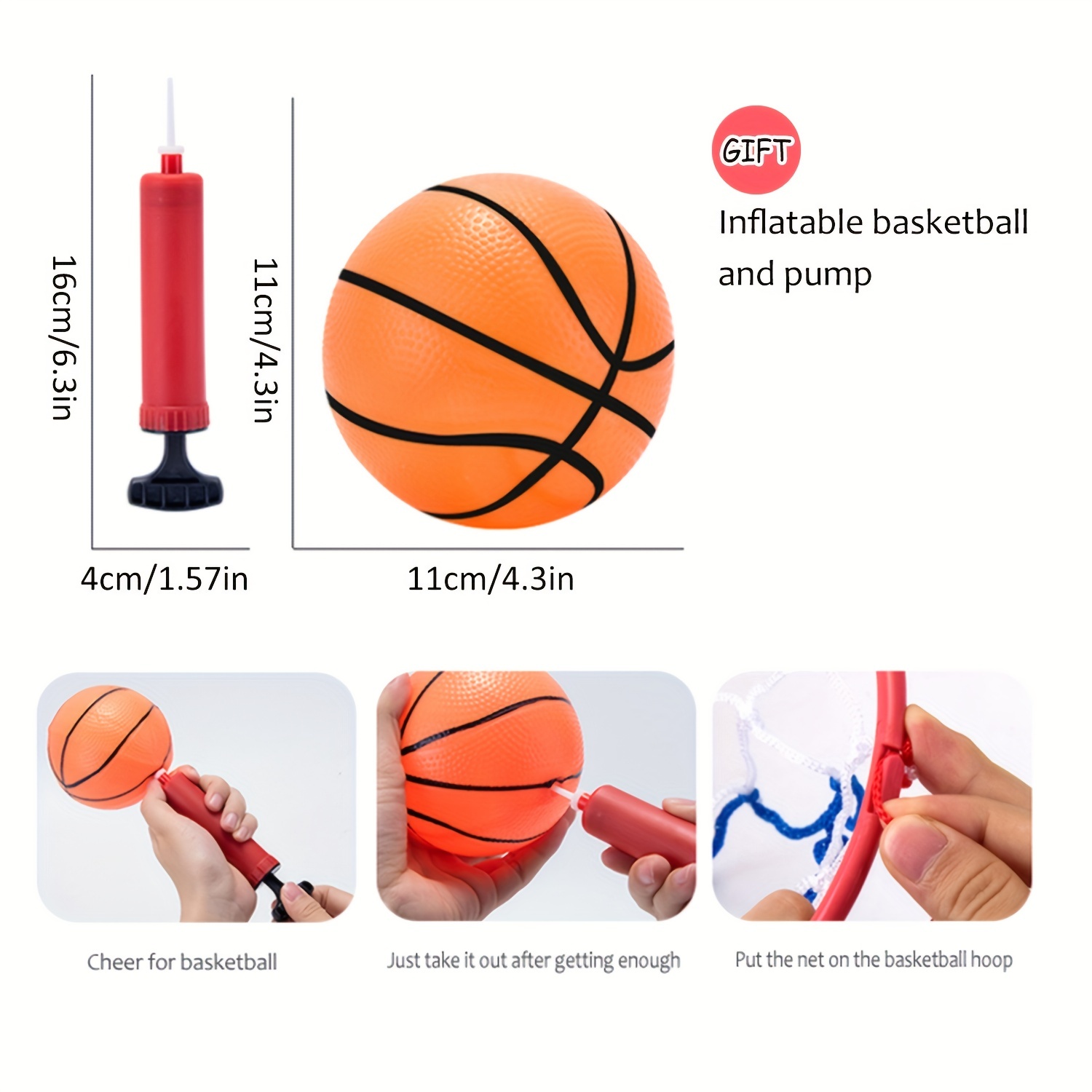 Mini Basketball Hoop Outdoor Indoor Sports Game for Children Inflatable  Montessoria Throw Toys for Kids Boys - AliExpress