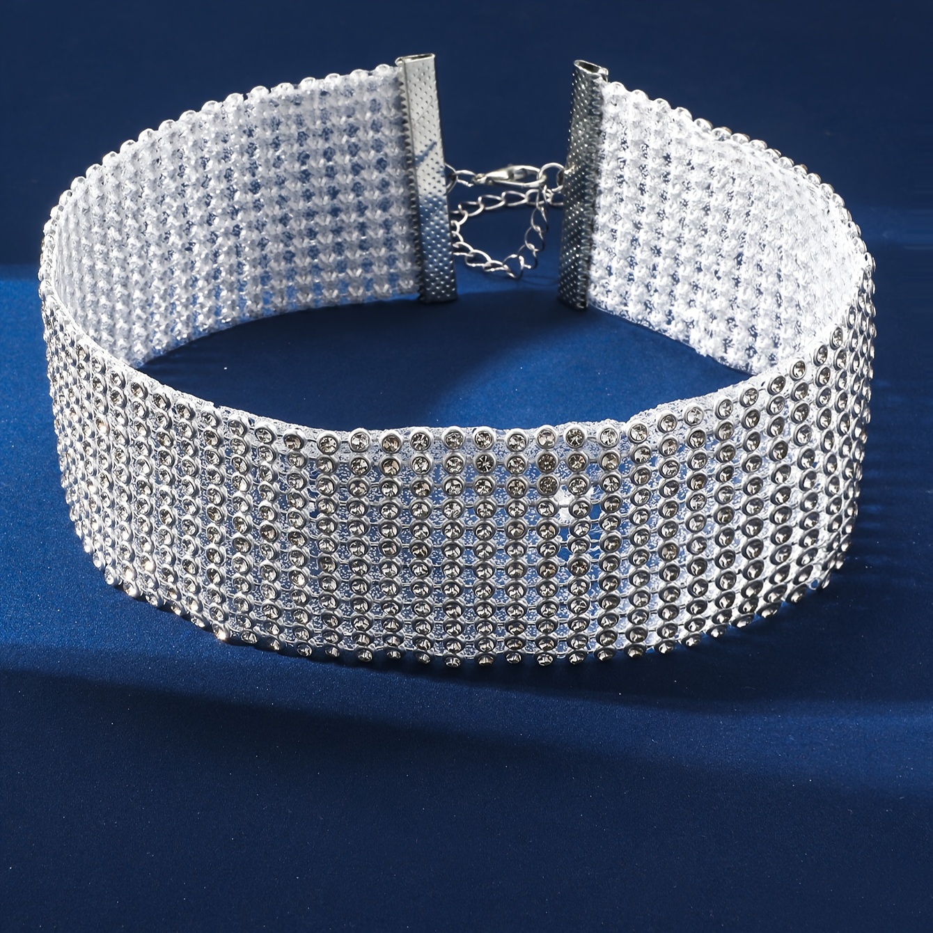 Rhinestone Crystal Choker Necklace Elegant Wedding Necklaces Women's  Jewelry 1pc