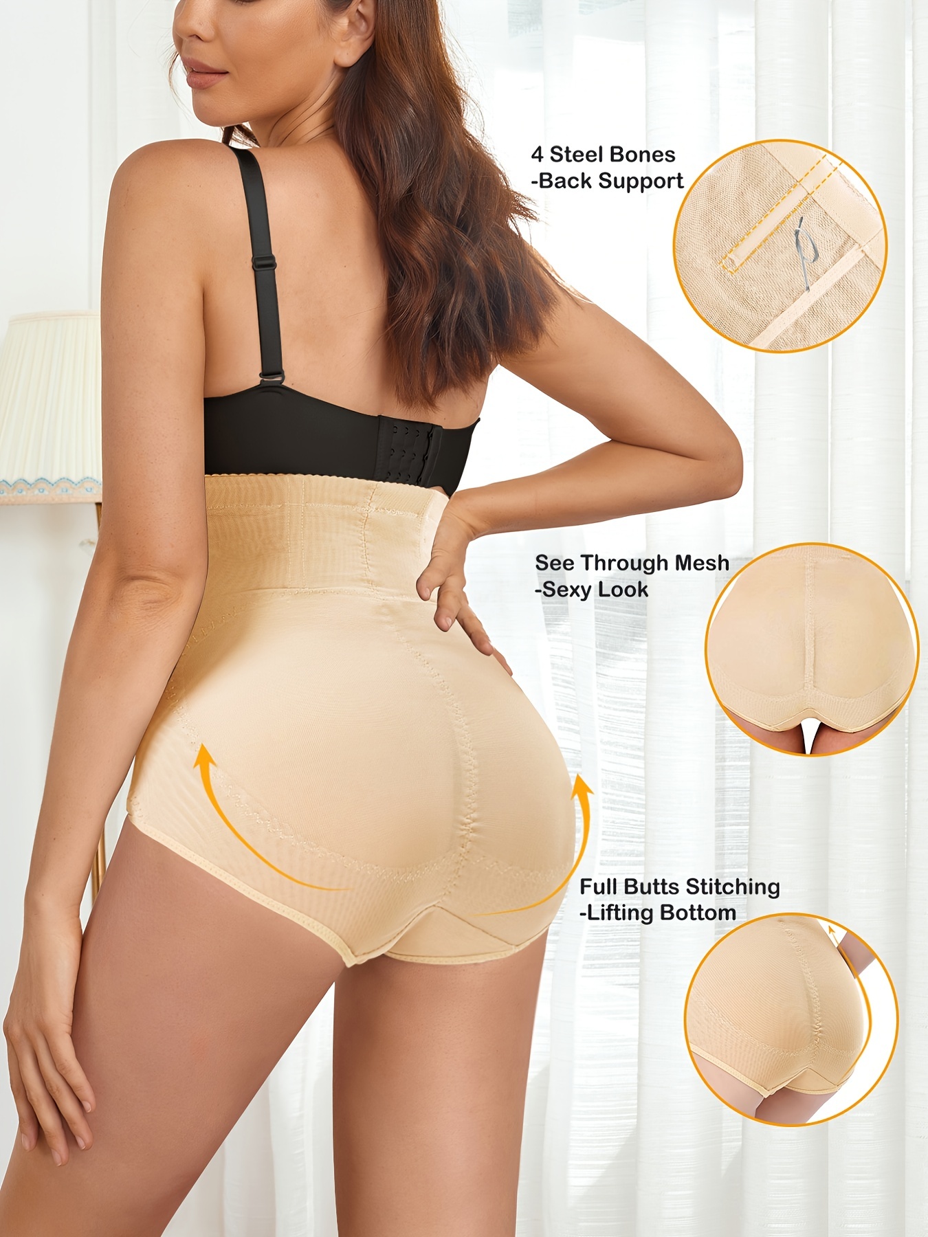 Shapewear Bodysuit for Women Tummy Control Butt Lifter Panties