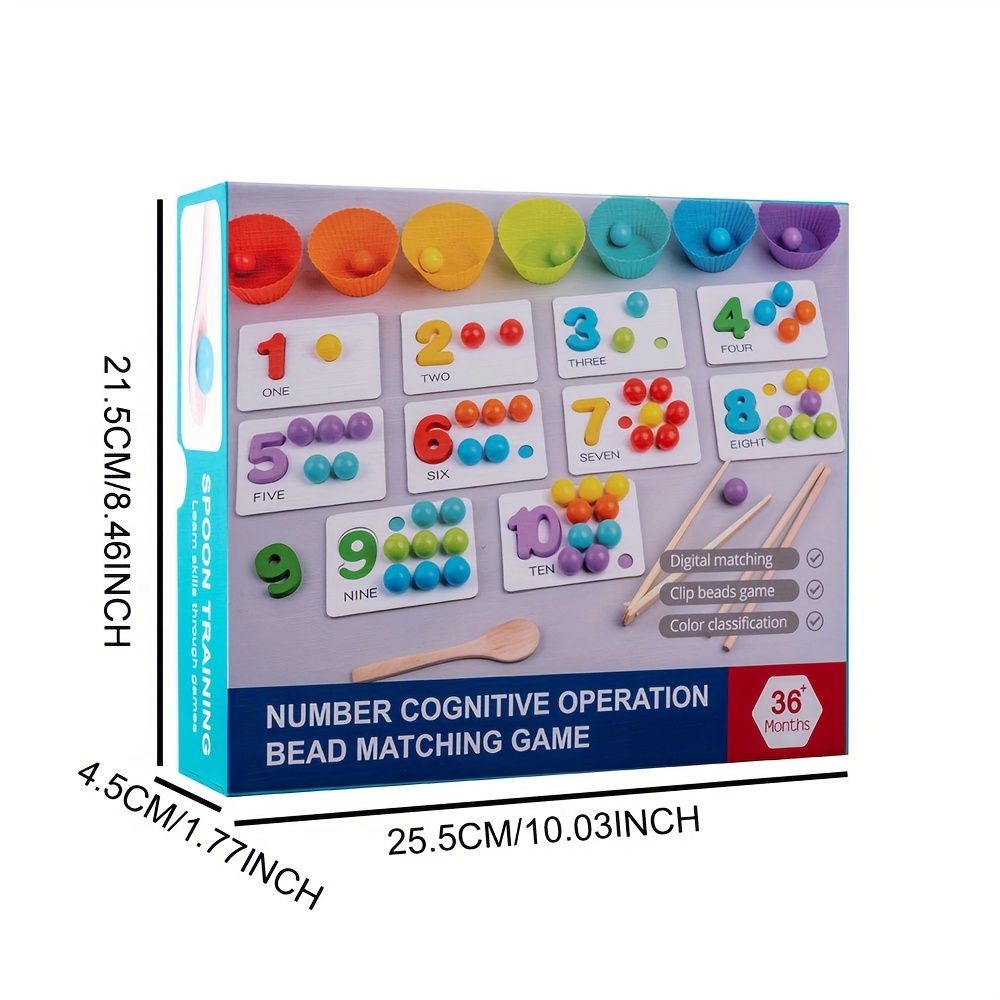 Kuh Matching Spiel Montessori sensorische Spielzeuge Kleinkinder Sortieren  Nummer Farbe Bildung blockiert frühes Lernen Holz spielzeug für Kinder