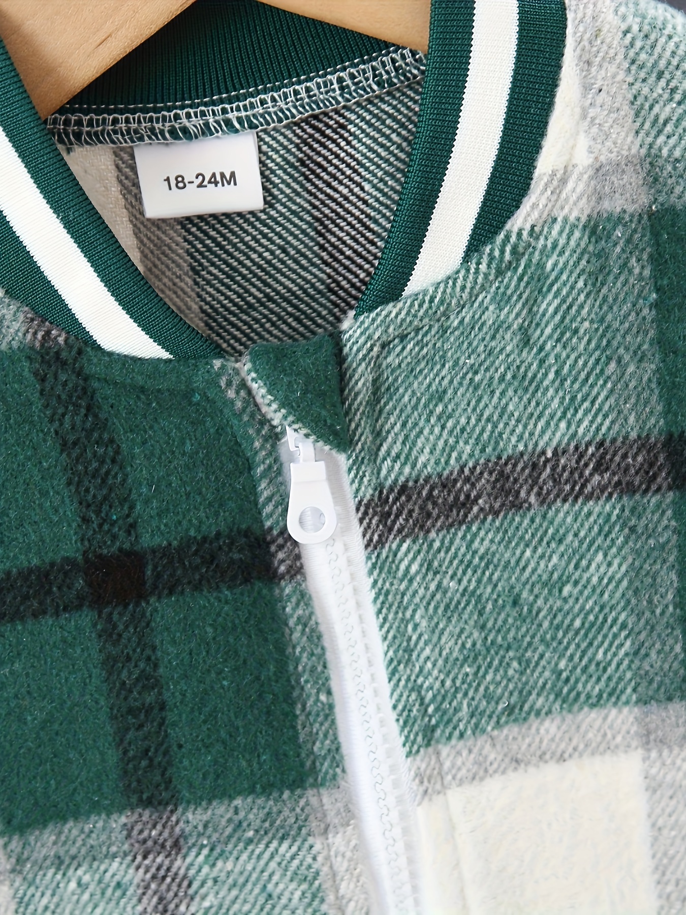 Green plaid clearance bomber jacket