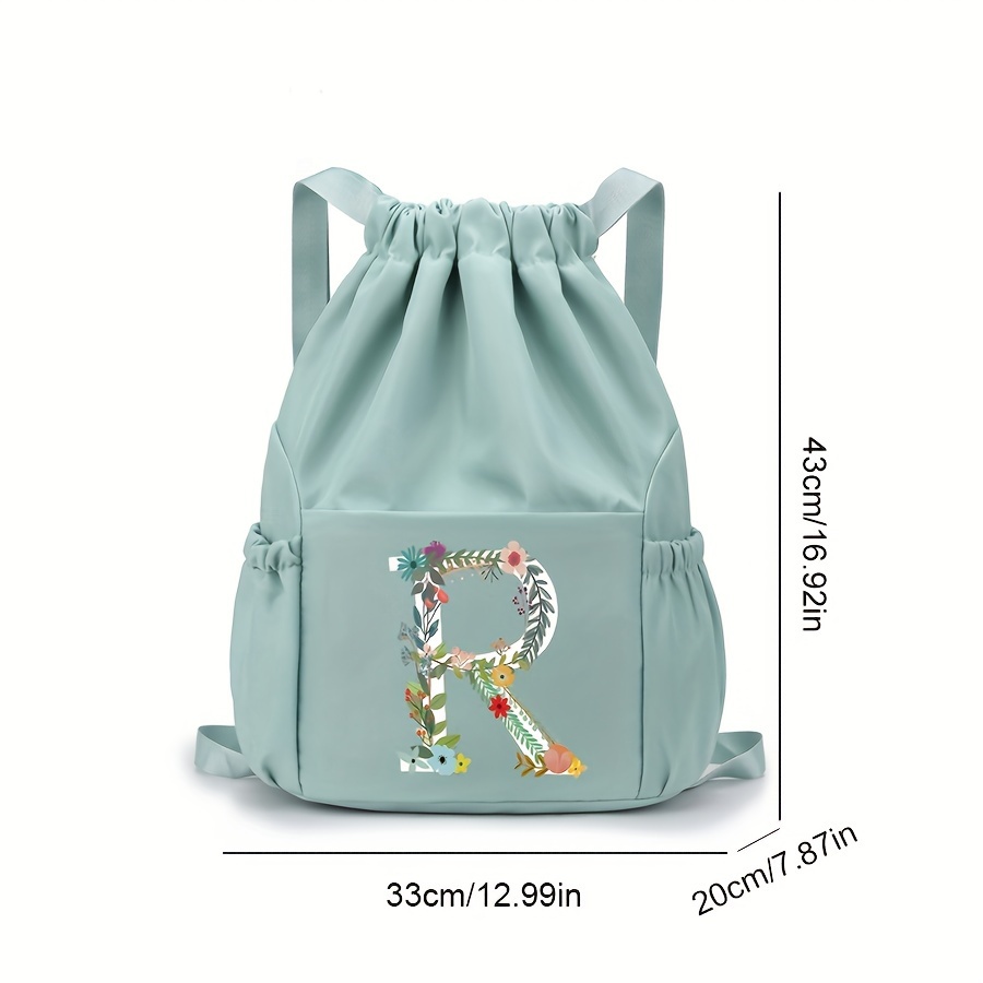 Mochila Estampado Floral Mujer Bandolera Decoración Pompones - Temu