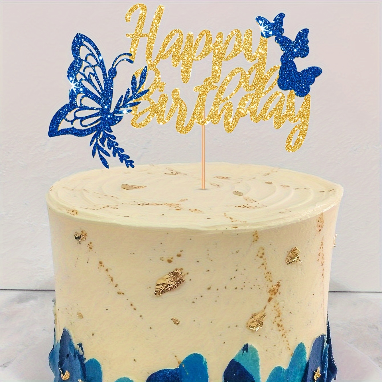 1 pc borboleta bolo de aniversário Topper