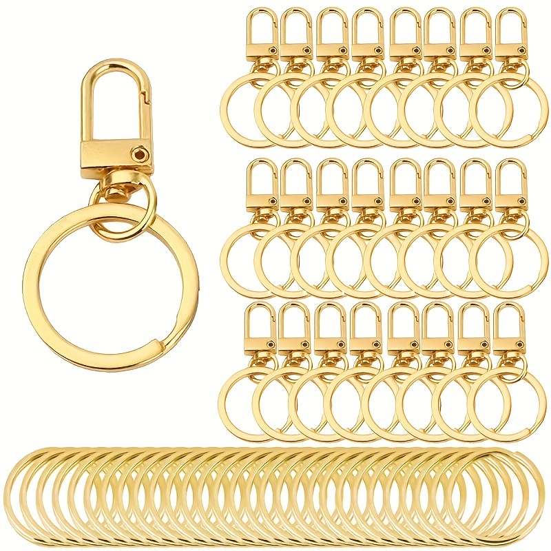 Swivel Snap Hooks With Key Rings Key Chain Clip Hooks And - Temu