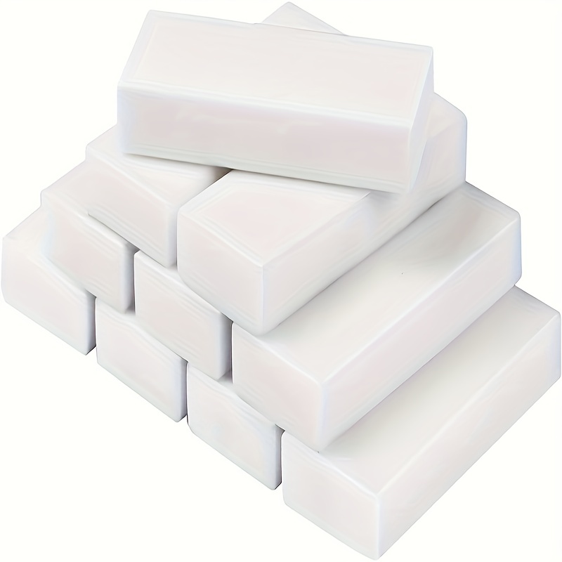 12pcs/set Pencil Erasers, Large White Erasers For School Office