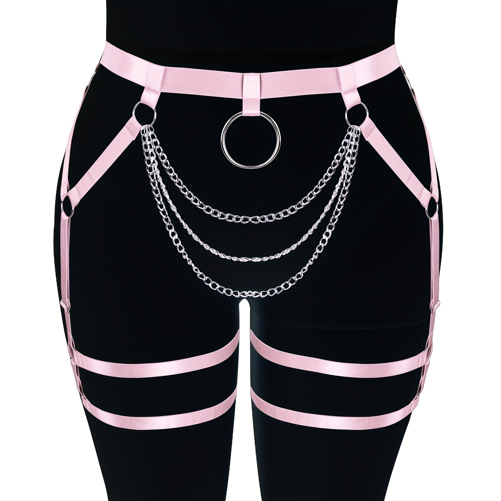 womens punk y2k style high waist elastic band - Temu Mauritius