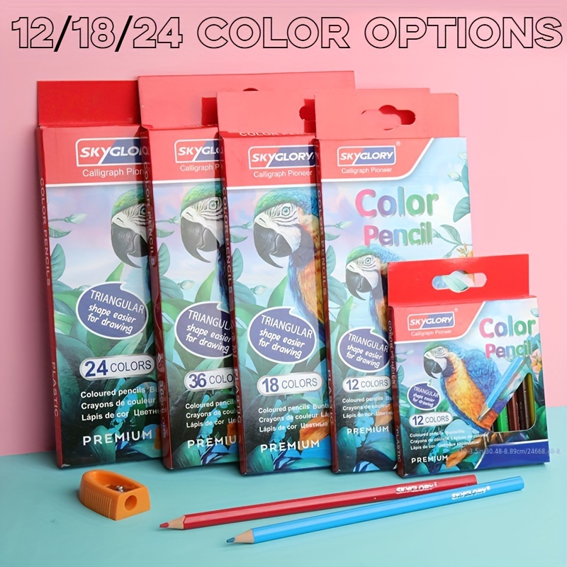 YOOUSOO Colouring Pencils,36 Pcs Professional Coloured Pencils Drawing  Pencils, Oil-based Artist Pencil Set, No Wax, Ideal for Sketching,  Doodling