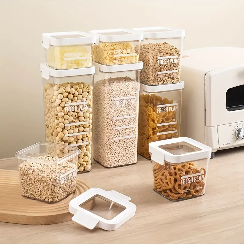 Household Kitchen Sealed Cereal Can, Cereal Storage Box, Moisture