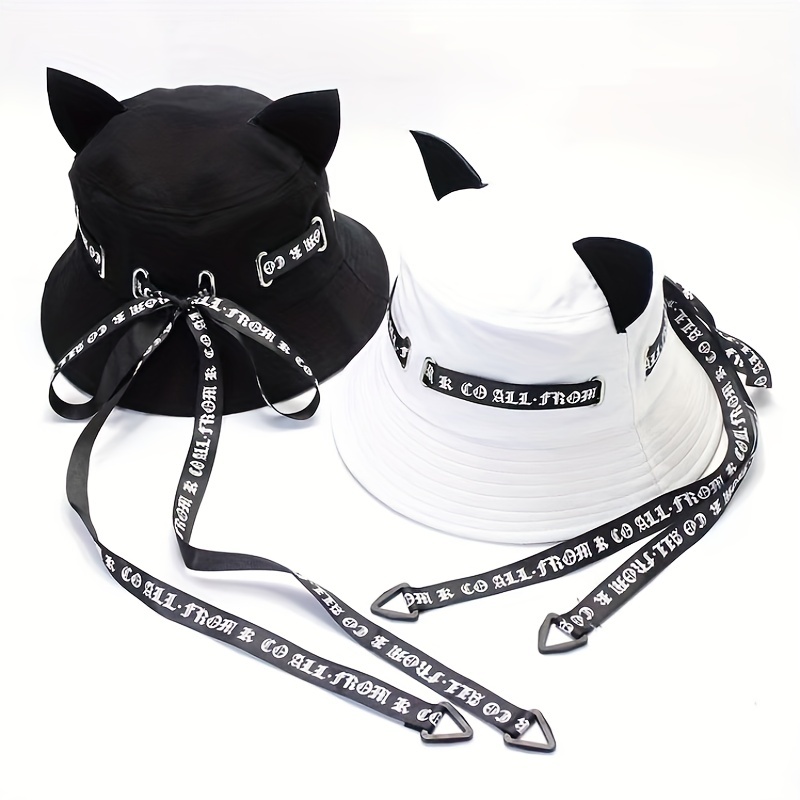 Cat Ears Hat Bucket Hat Fisherman Hat Summer Cap