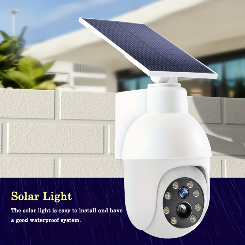 1 Pack Solar Wall Light Outdoor Simulación Cámara Vigilancia
