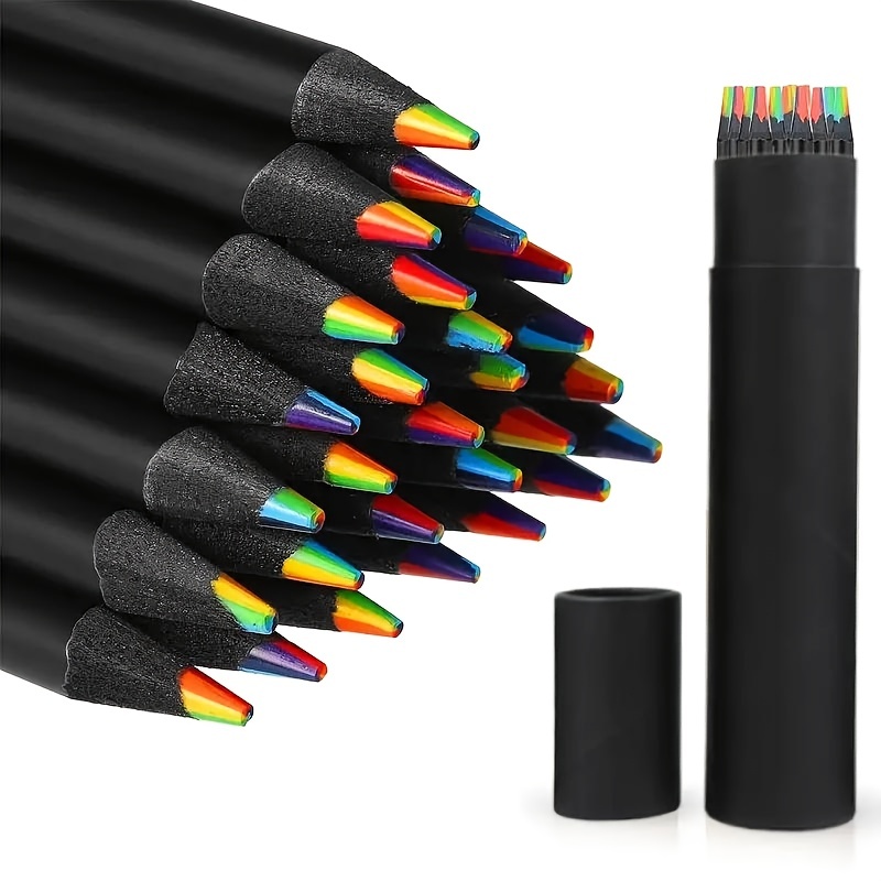 Ensemble de crayons de couleur pour adultes et enfants, crayons de dessin à  base d'huile