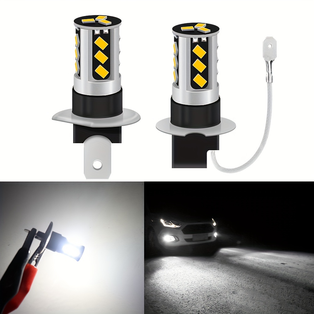 H1 LED Headlight Car Bulbs Daytime Running Driving Fog Lamp White Beam  6500K Super Bright 