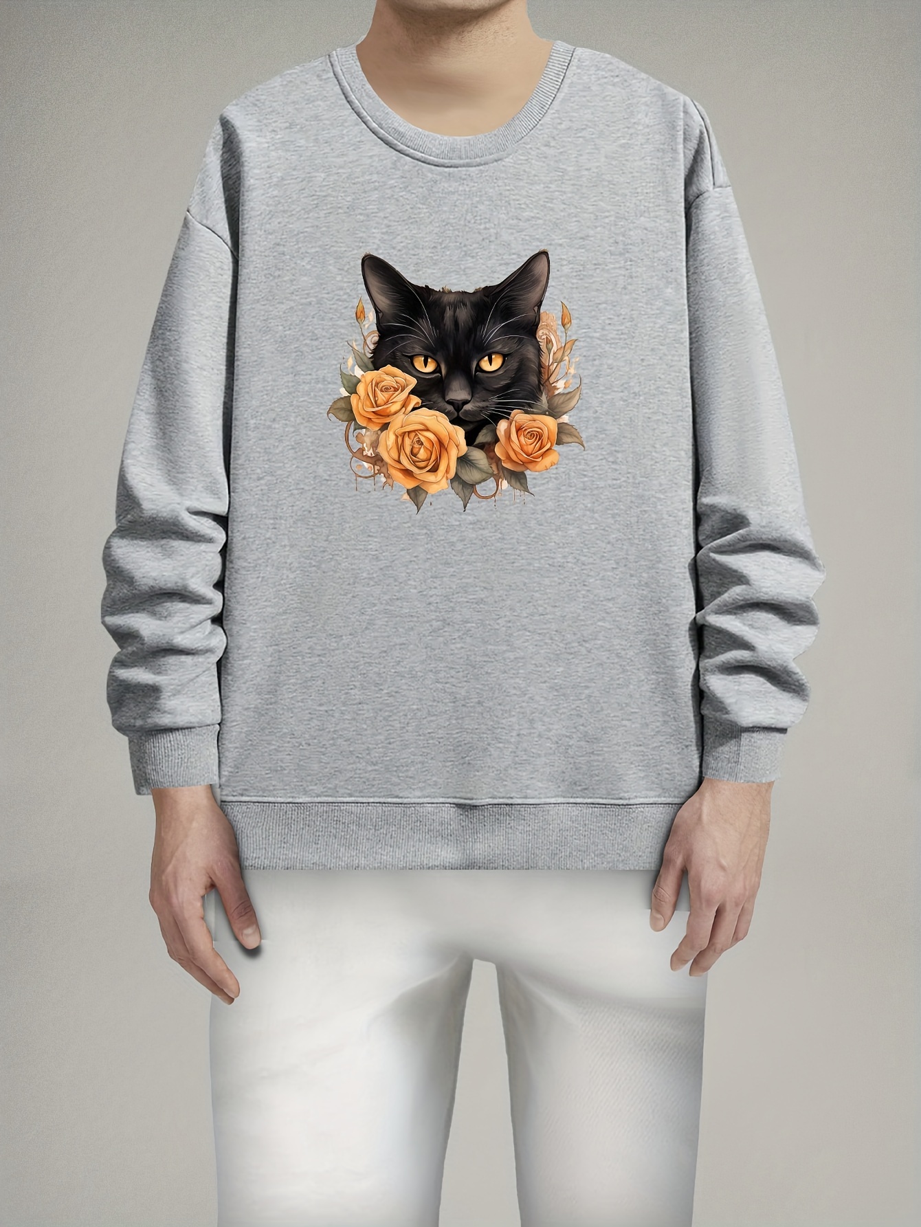 Moda Sudadera De Mujer Con Capucha - Gatito Negro