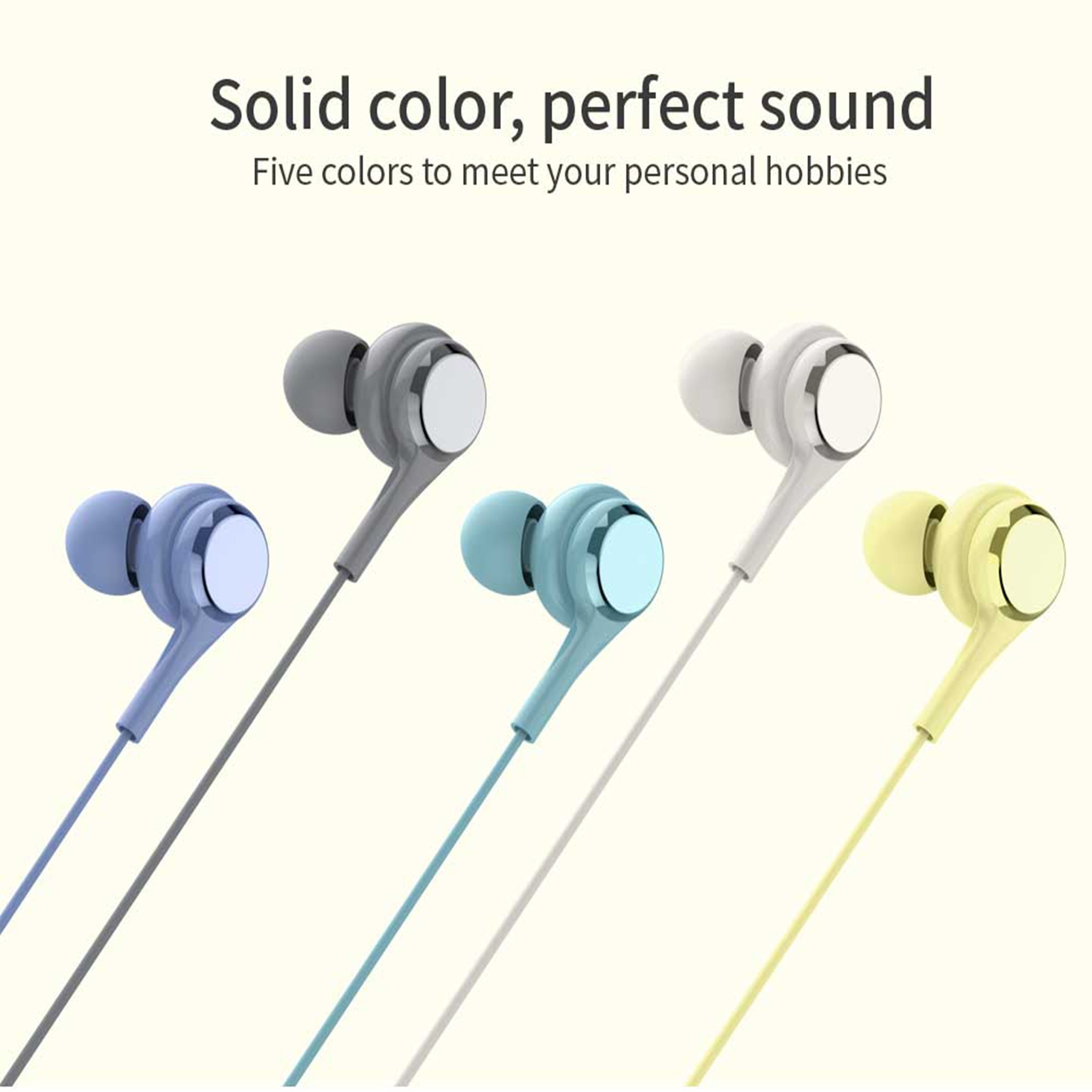 Écouteurs intra-auriculaires stéréo colorés pour enfants, bandeau