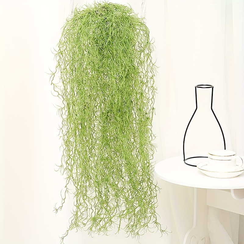  15 Pieces Faux Greenery Moss Realistic Spanish Moss Fake Moss  for Potted Plants Hanging Moss Garland for Outdoor Indoor Crafts Decor  (Green, 33 Inch) : Arts, Crafts & Sewing