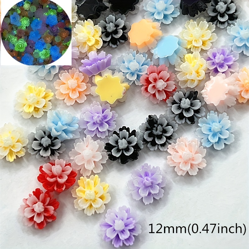 Multi colored Resin Flower Luminous Flower Decoration Crafts - Temu