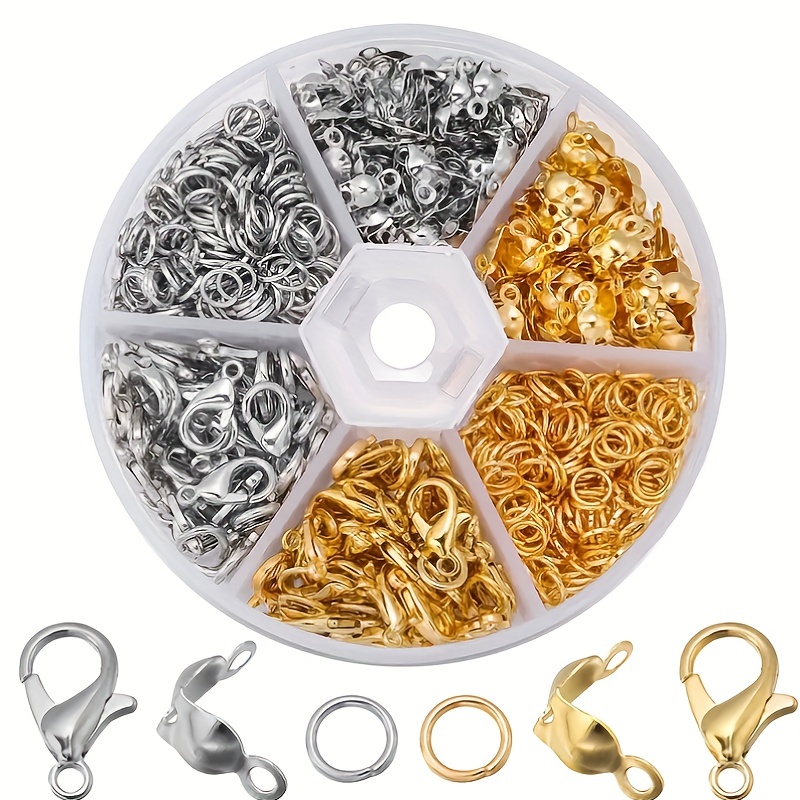 Handyman Crafts Jump Rings Kit With1000PCS Open Jump Rings 40PCS 12mm  Lobster Clasps and Jump Rings Opener for Jewelry Making Keychains and  Necklace