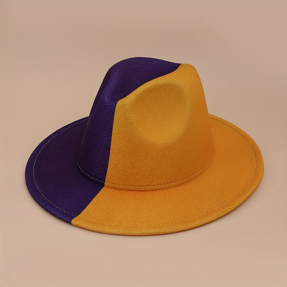 Yin Yang Block Woolen Felt Hat for Men & Women