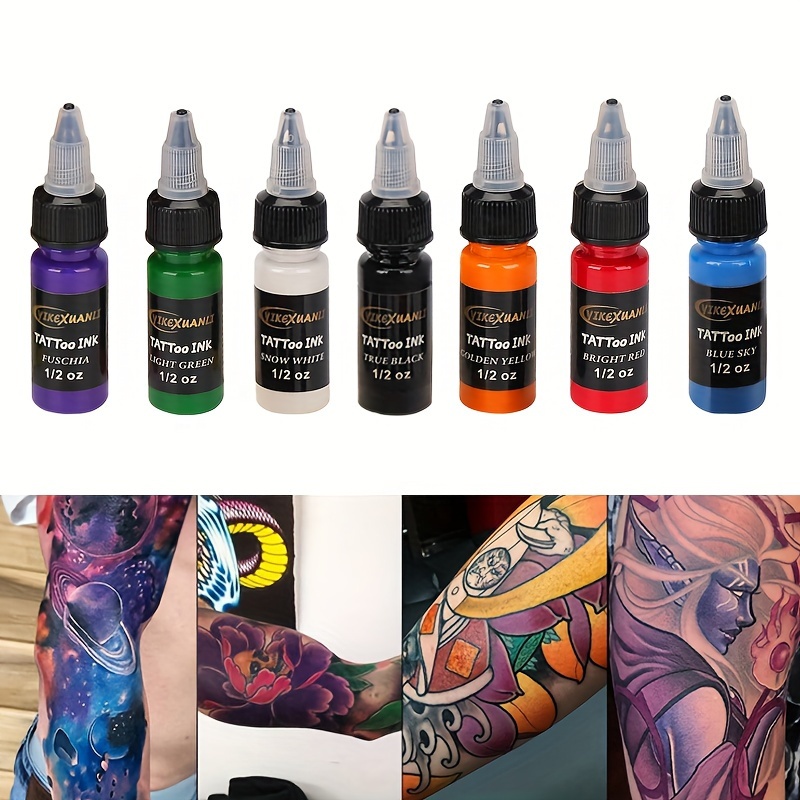 1 Bottle 60ml Tattoo Ink Black Ink Pigment Set Kits Body Arts Black  Professional Beauty Permanent Makes Up Paints 