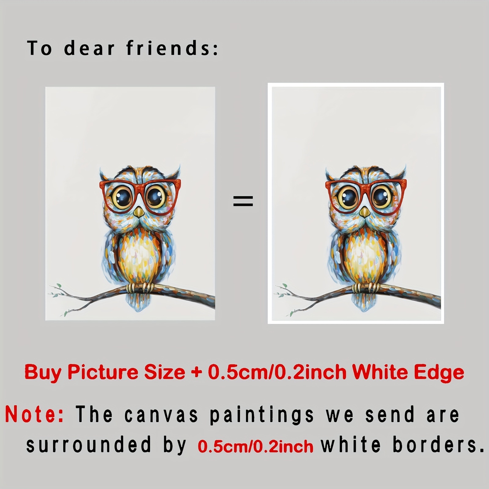 Hand painted Owl Canvas Wall Art For Living Room Decor 12x16 - Temu