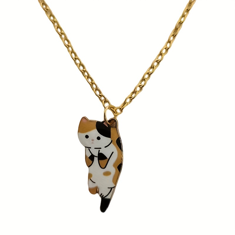 Necklace that says outlet kitten