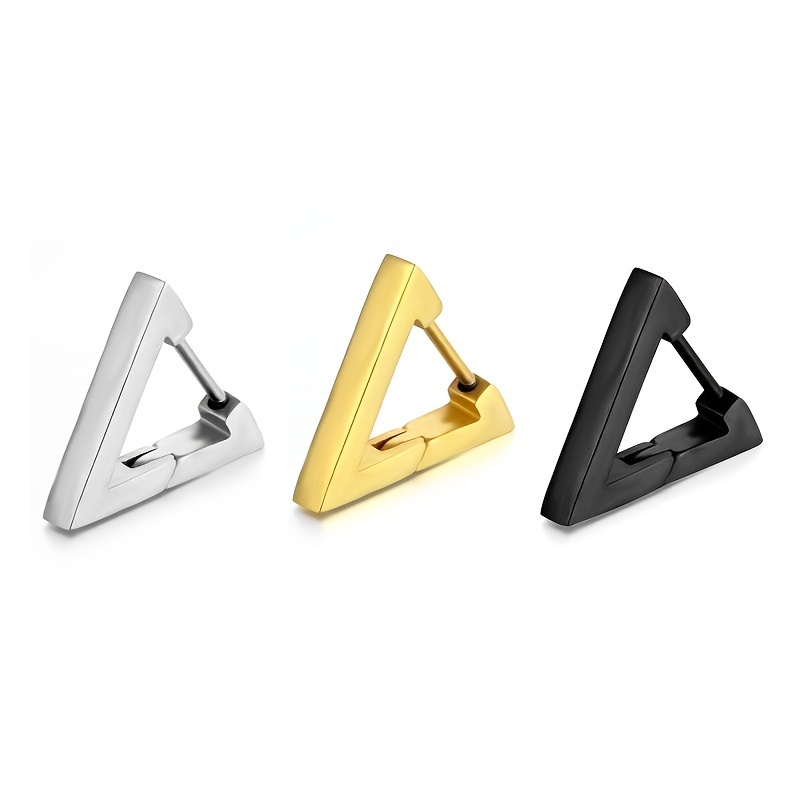 Stainless Steel Triangle Earring
