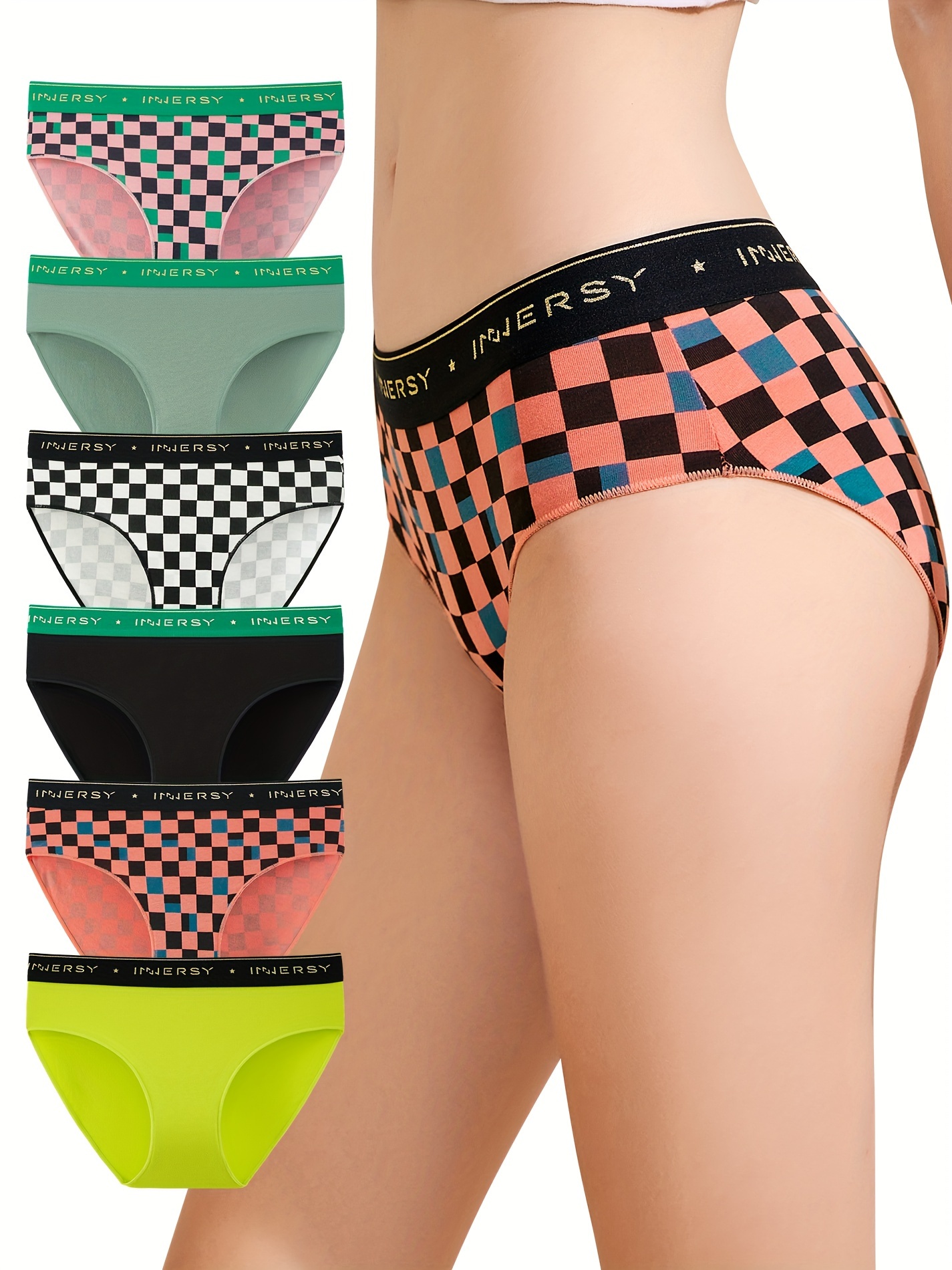 Letter Print Briefs Comfy Breathable Stretchy Intimates - Temu