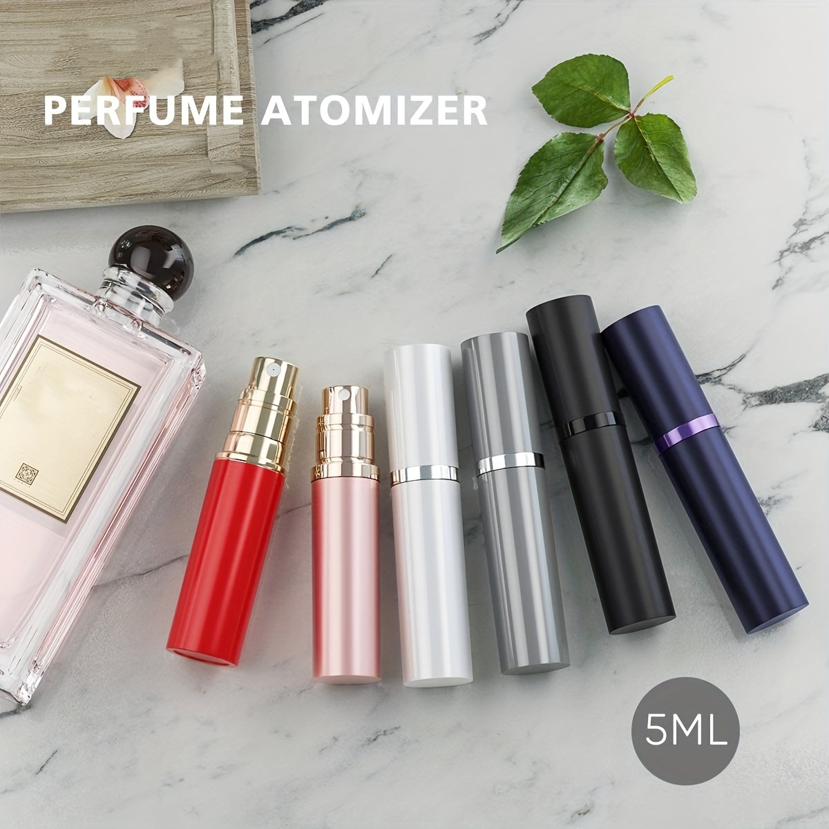 5ml Refillable Empty Travel Perfume Bottle With Atomizer (Pack Of