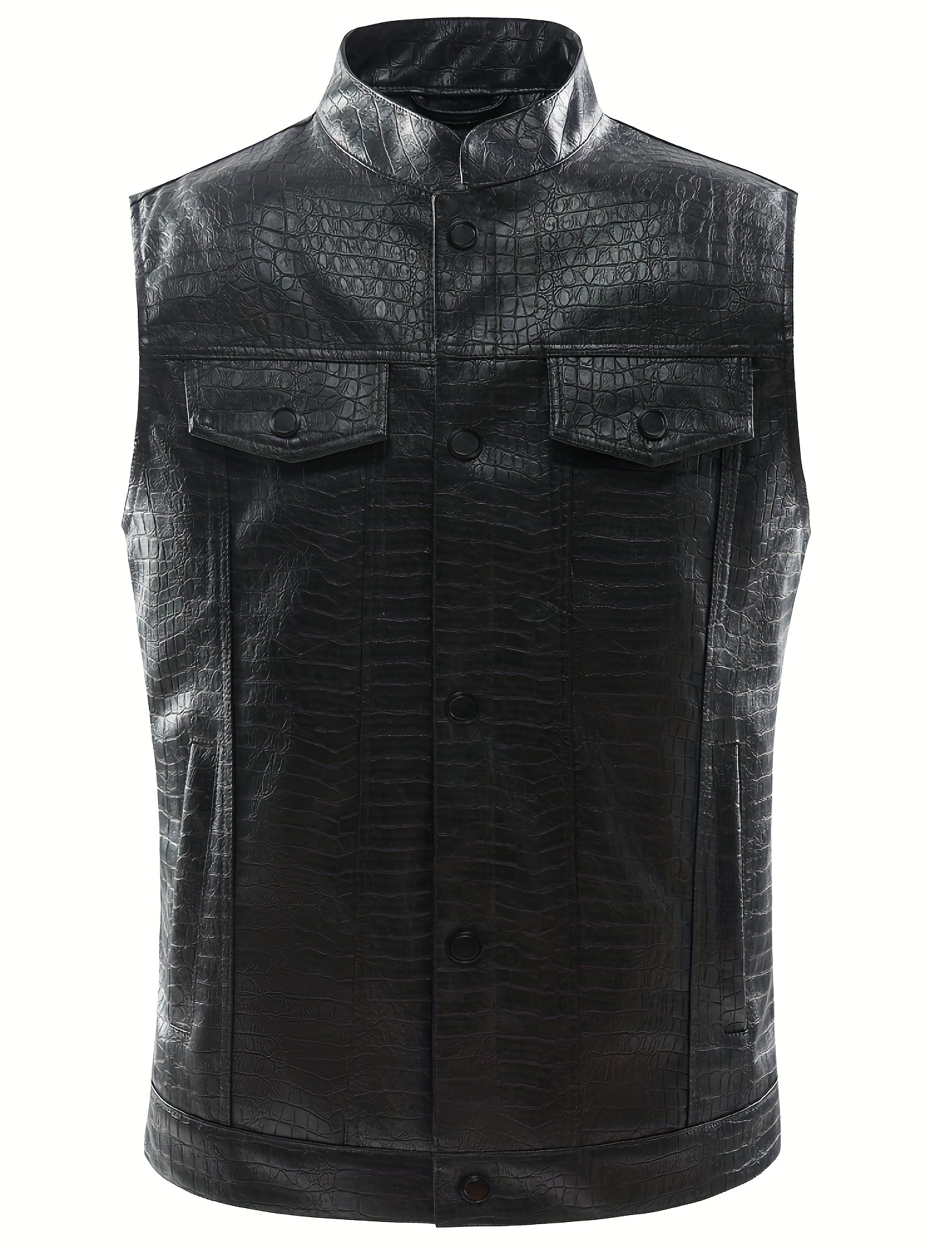 Zip Pu Leather Vest Street Wear Sleeveless Moto Vest Women's - Temu Canada