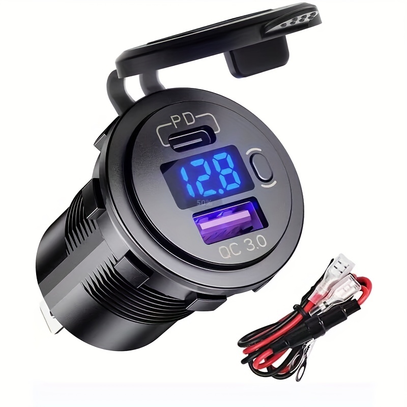 InLine® USB KFZ Ladegerät Stromadapter Quick Charge 3.0, 12/24VDC