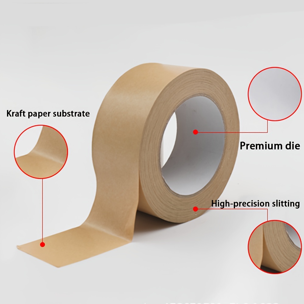 48mm X 50m Premium Brown Self Adhesive Backing Kraft Paper Tape Picture  Framing Framers Tape