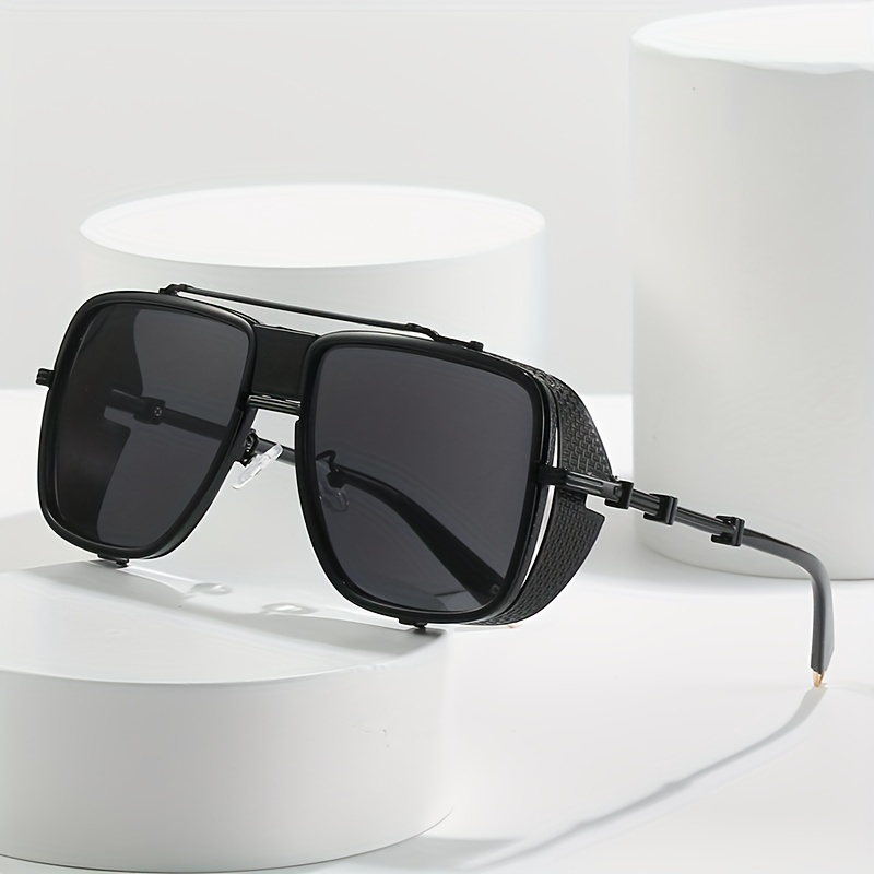 Steampunk Metal Frame Aviator Sunglasses UV400