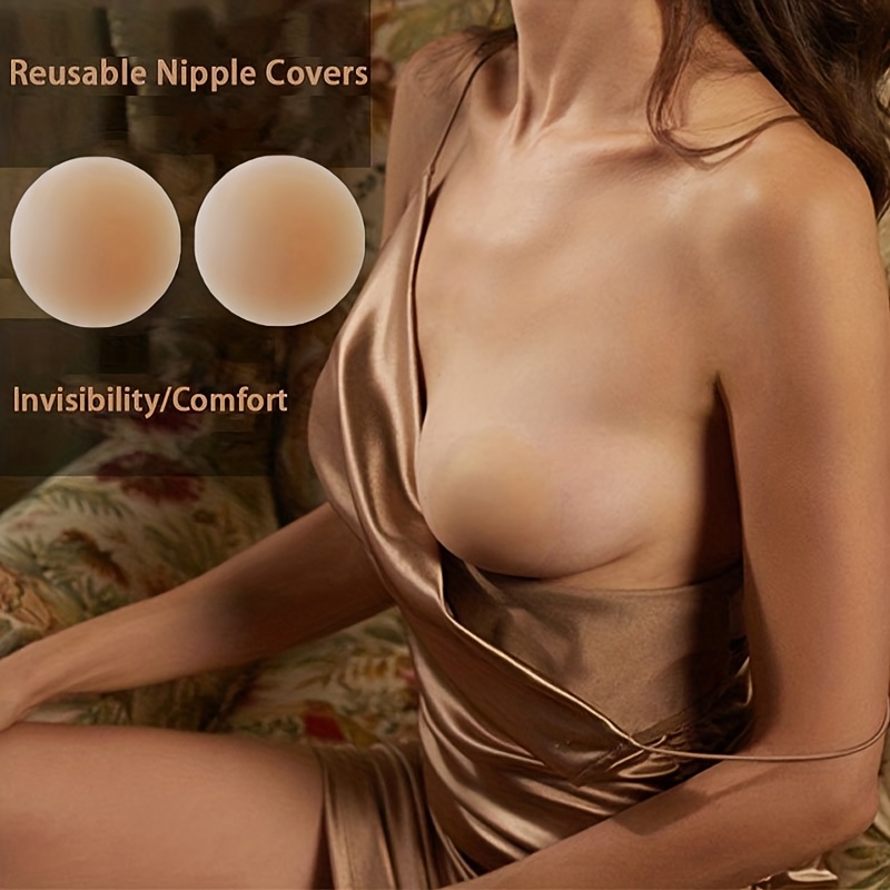 Invisible Silicone Nipple Stickers, Push Up Lift Adhesive Bra Pasties,  Women's Lingerie & Underwear Accessories