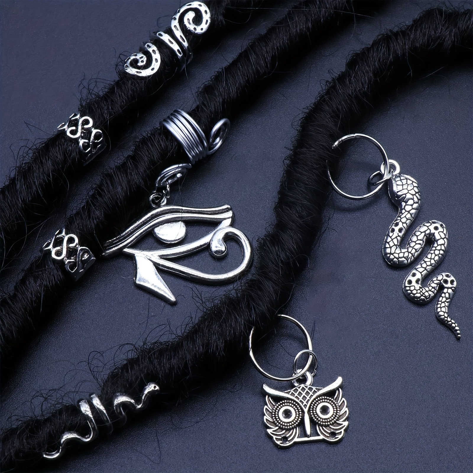 Silvery Snake Dreadlock Accessories Locs Hair Jewelry - Temu