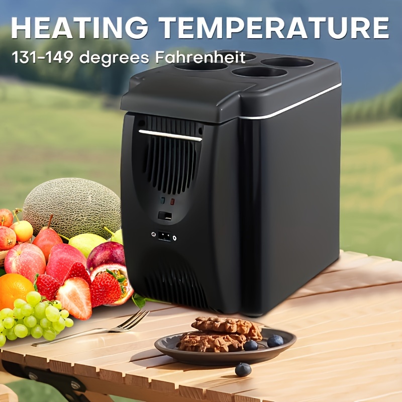 Refrigerador Coche, Mini Refrigerador Portátil Eléctrico 12v 6 Litros Viaje  Frutas Mariscos Bebidas, 90 Días Protección Comprador
