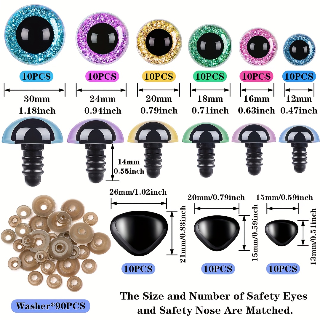  15mm Safety Eyes Plastic Eyes Plastic Craft Safety