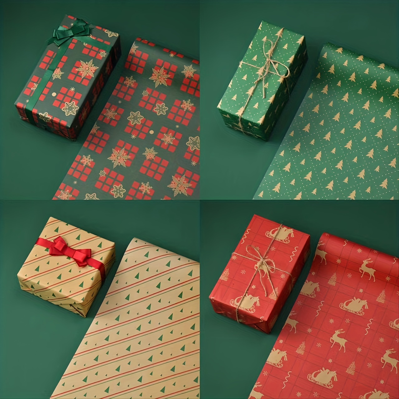 Elk And Bird Copy Paper Tissue Paper Gift Wrap Paper Gift - Temu