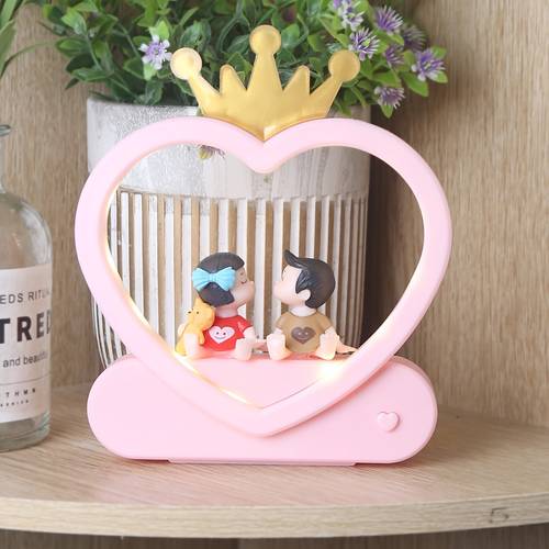 1pc Music Box, Creative Romantic Sweet Wedding Decoration, Valentine's Day Gift With Lights, Music Boxes In Multiple Colors, 15*16*17 Cm/5.9*6.3*6.7in