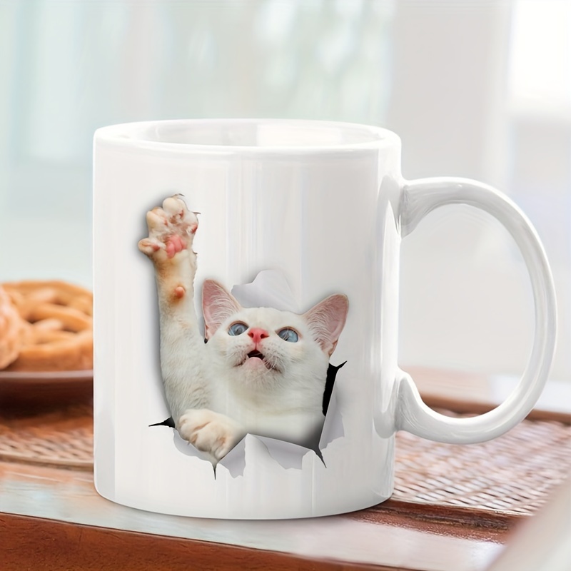 Taza gatito blanco