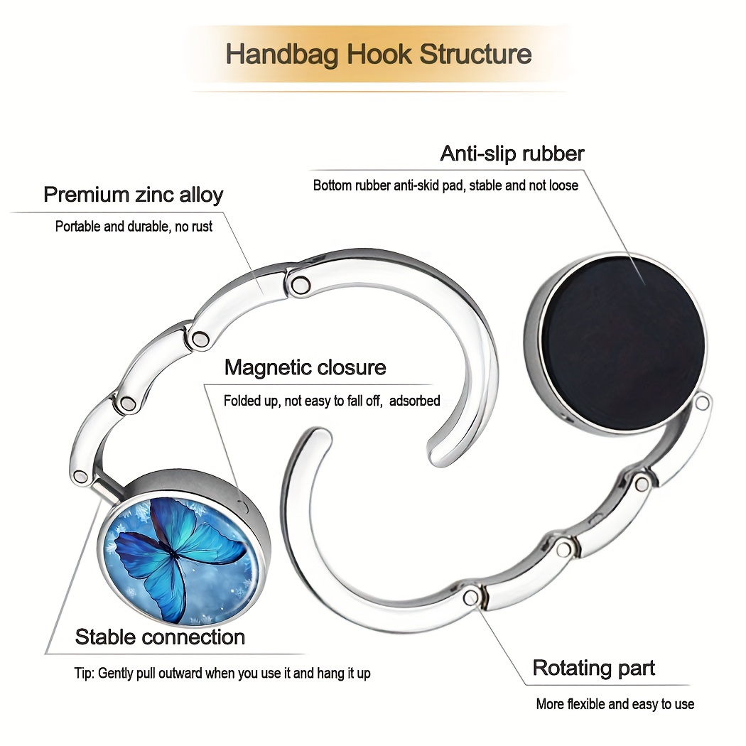 Gancio Borsa A Forma Farfalla 1 Pezzo Tavolo Pieghevole - Temu Italy