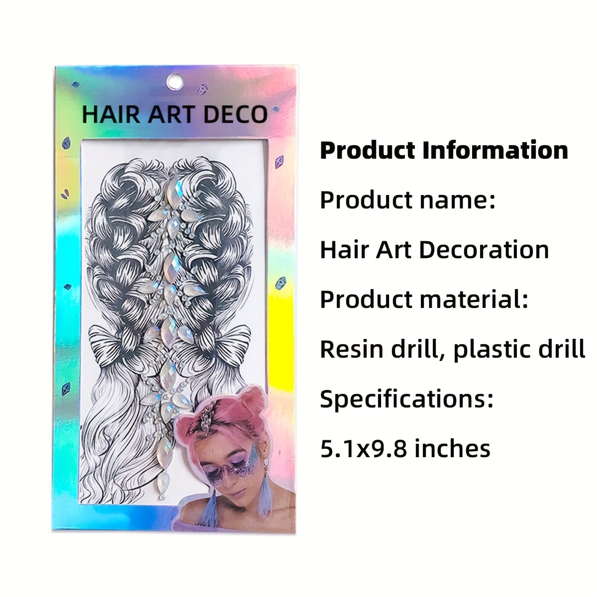 Buy Hair Root Jewels gems Hair Accessories Temporary Mermaid face