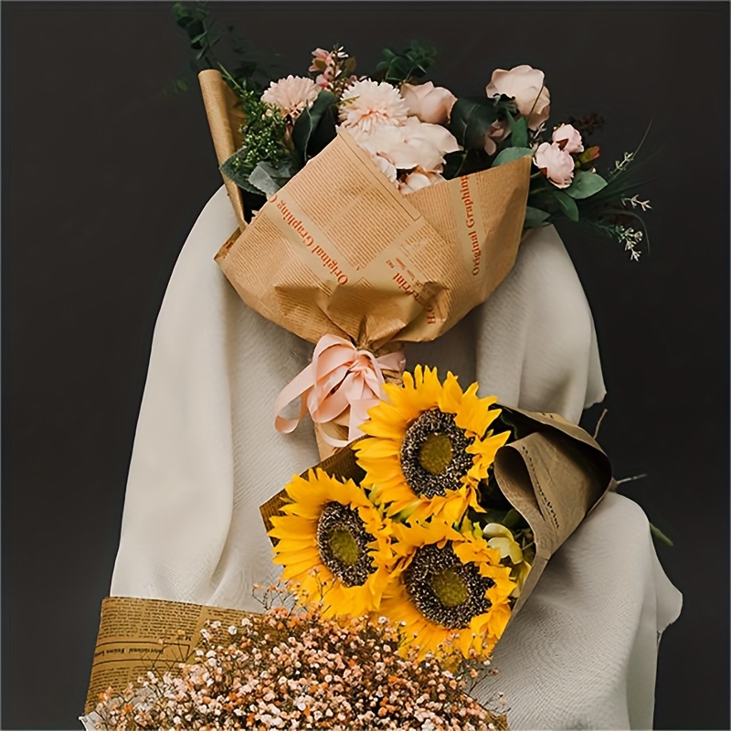50x70cm Vintage English Newspaper Kraft Paper Wraps Flower Packing Paper  Wrap For Gift Bouquet Wrapper Of Flowers Wrapping Paper Wrap /Pack From  Homelab, $11.94