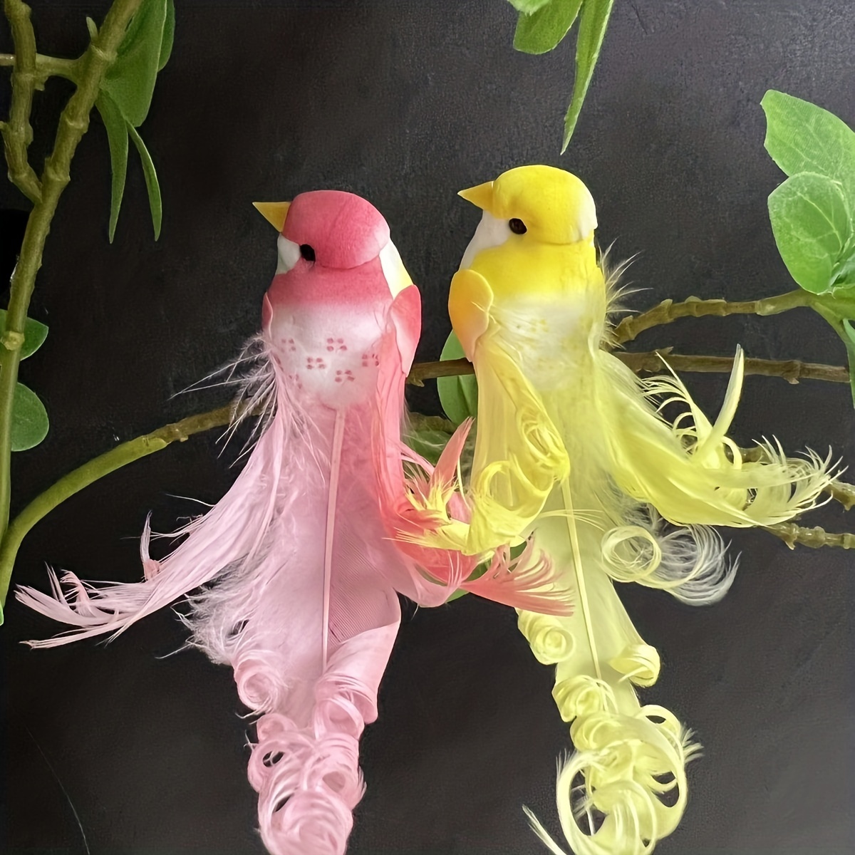 Adorno de pájaros de colores, decoración de pájaros, decoración del hogar,  regalo de estilo moderno, figura de pájaros acrílicos, adornos decorativos