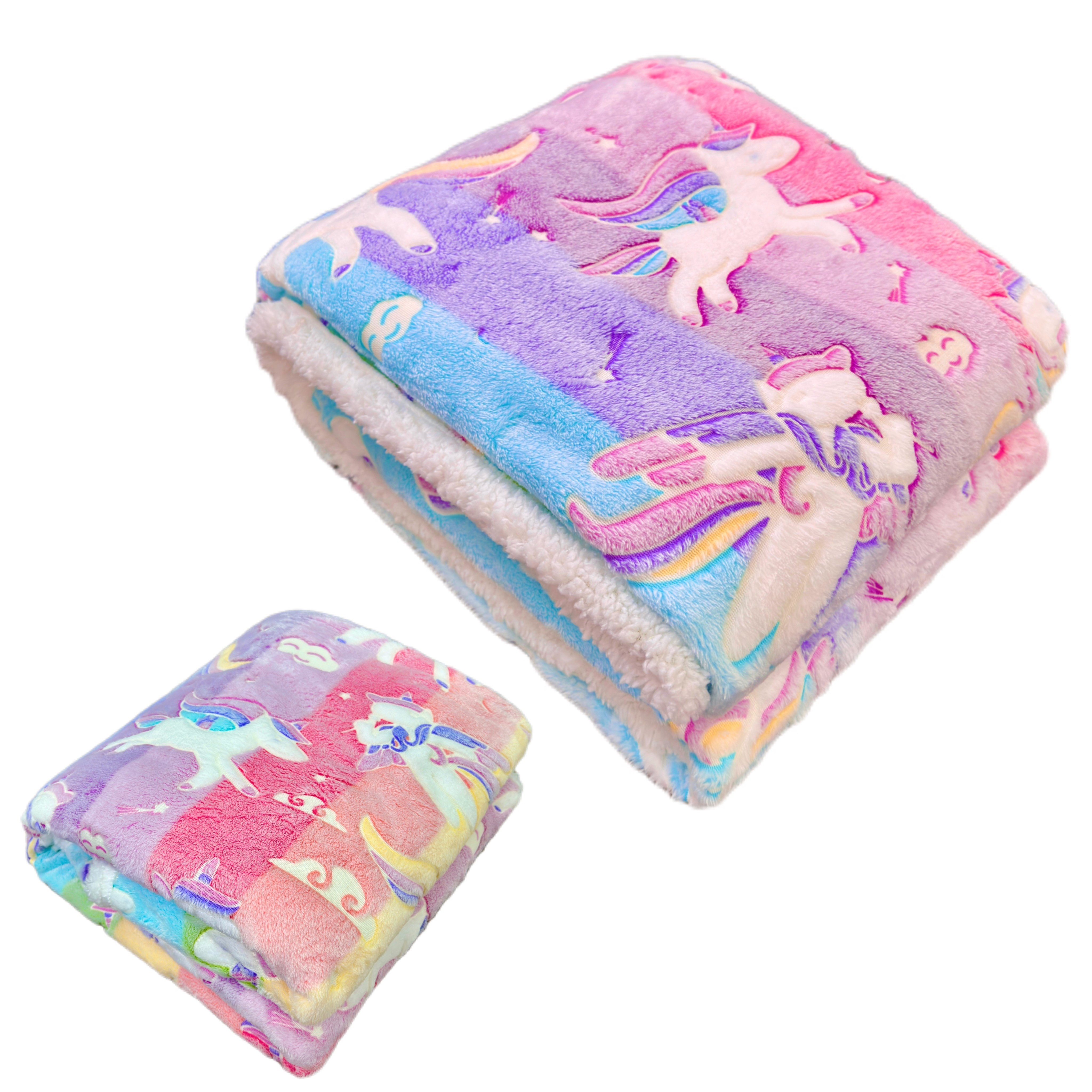 Fluffy discount unicorn blanket