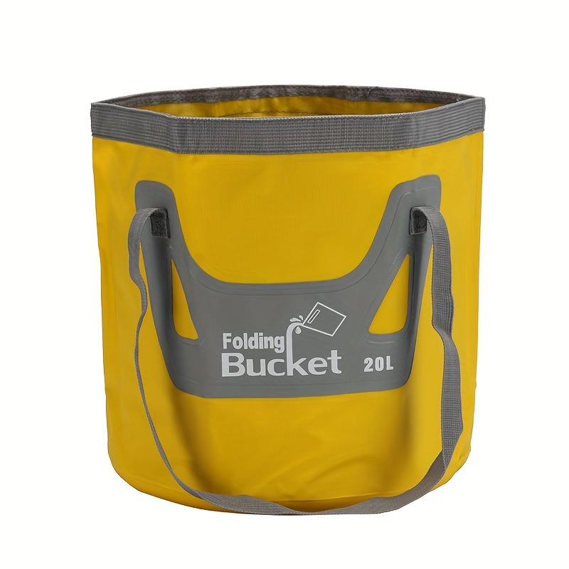 5 Gallon Portable Collapsible Bucket Handle Perfect Fishing - Temu