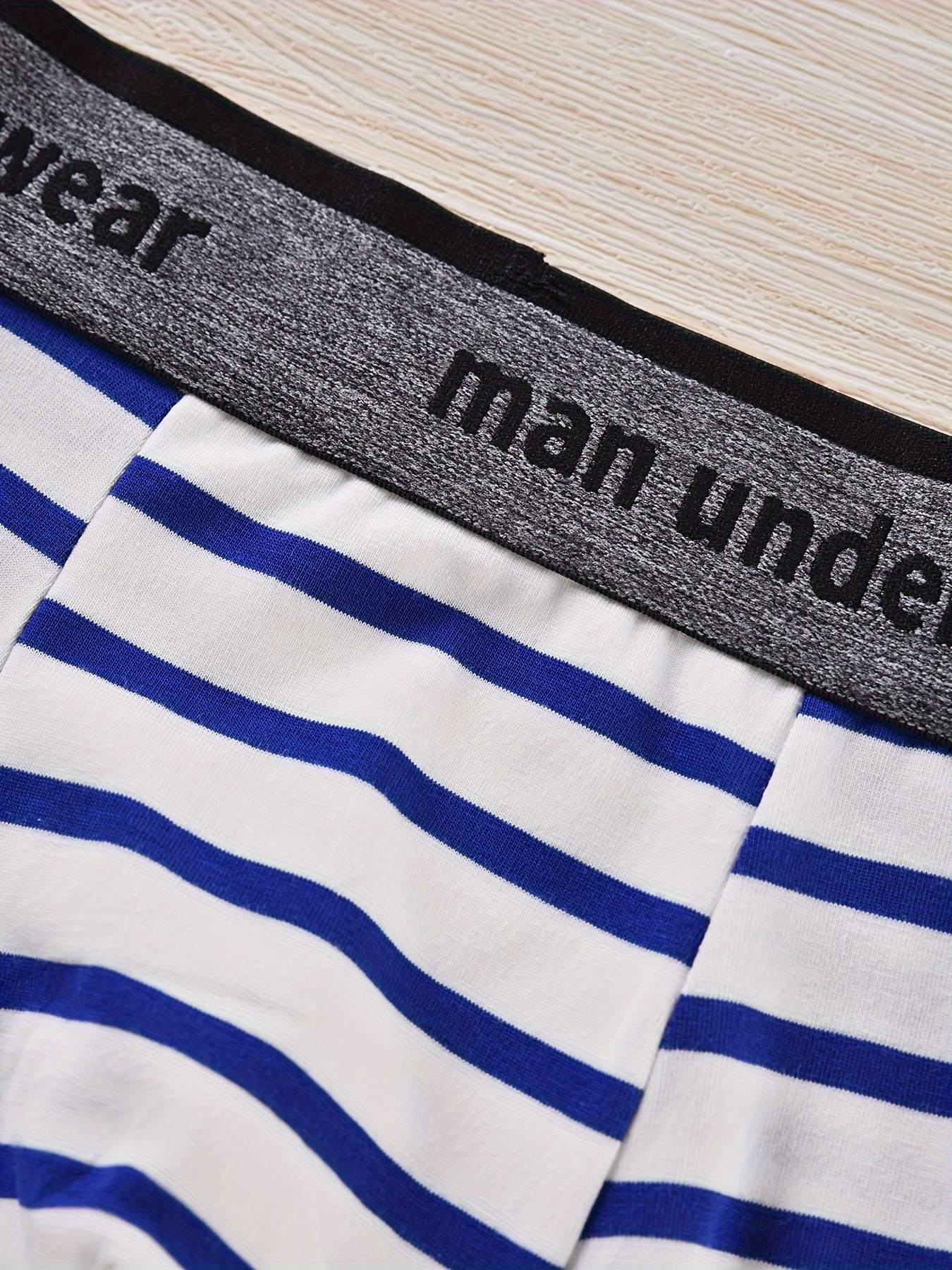 TIHLMK Color Stripe Fashion Breathable Men's Briefs Men's Underwear  Personalized 