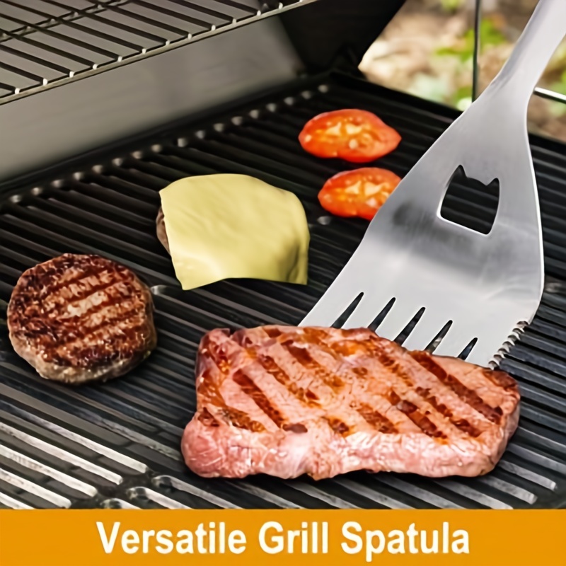 Grill Set Heavy Duty BBQ Accessories - BBQ Tool Set 4pcs- Gifts for Dad  Durable, Stainless Steel Grill Tools