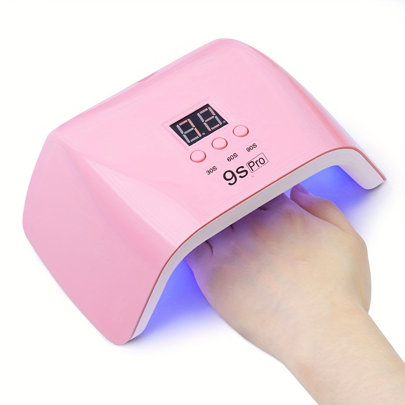 Lámpara de uñas UV, secadora de 220 W, luz para uñas con 4 temporizadores,  lámpara LED, kit de esmalte de gel, herramientas de arte profesional
