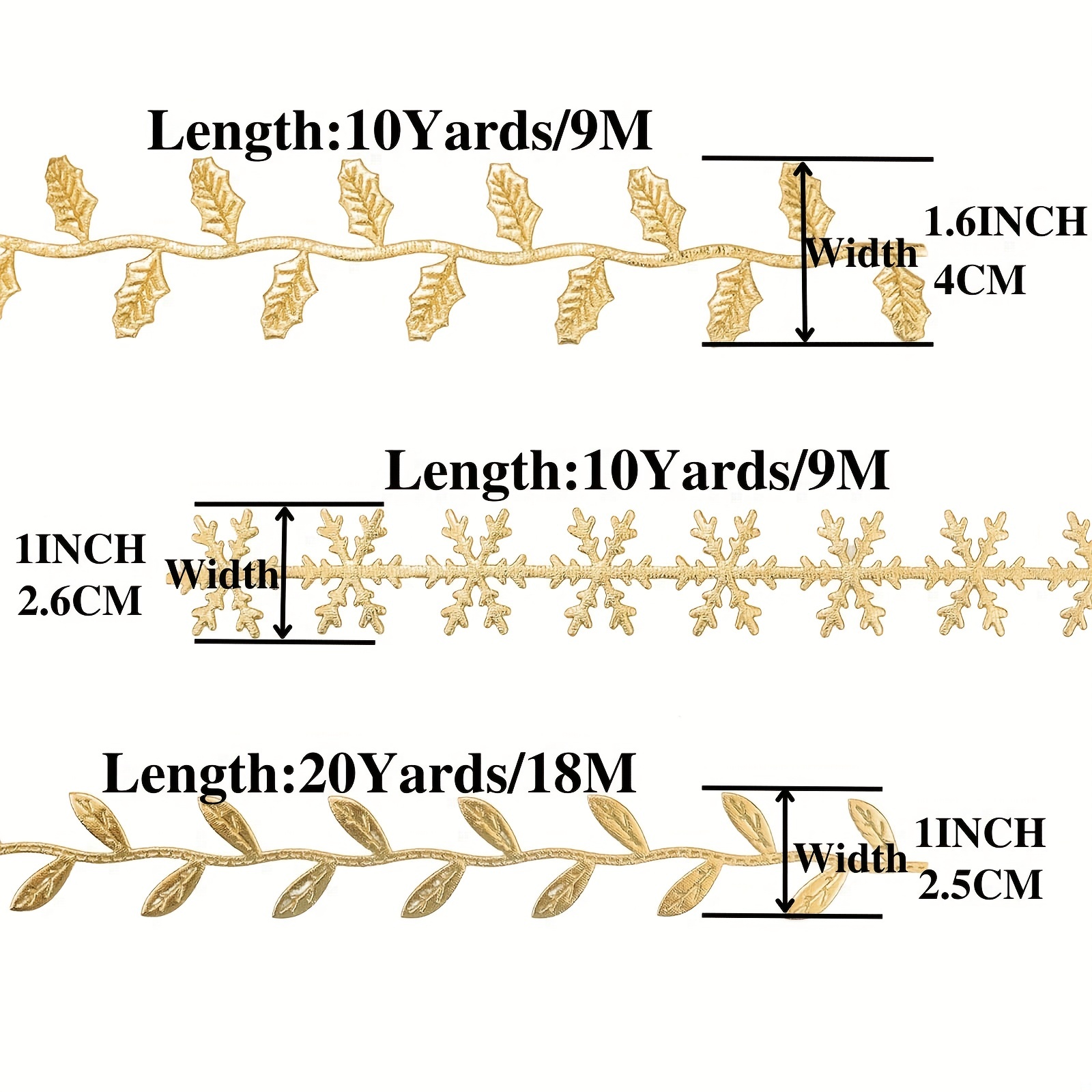 Leaf Ribbon leaves String Trim Ribbon snowflake Ribbon For - Temu