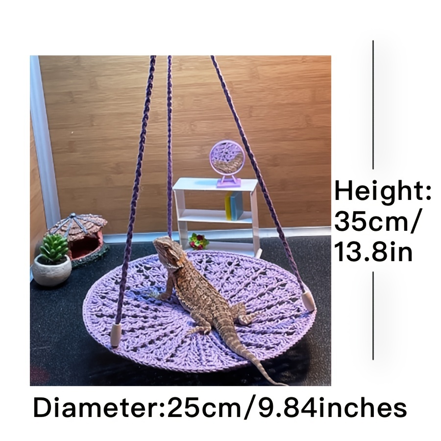 2 PC Animal Bearded Dragon Hammock Turtle Aquarium Accessories Sea Turtle, Size: 13*9*5cm, Other